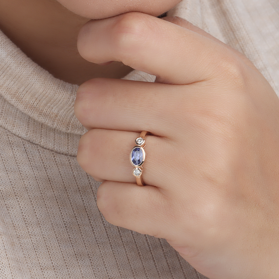 tanzanite rose gold
