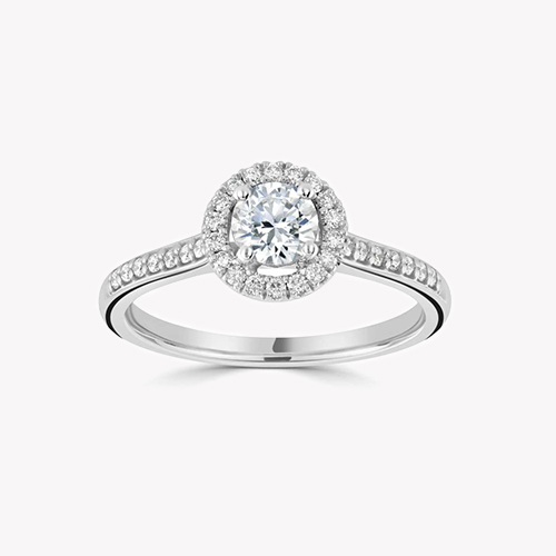Halo Diamond Rings
