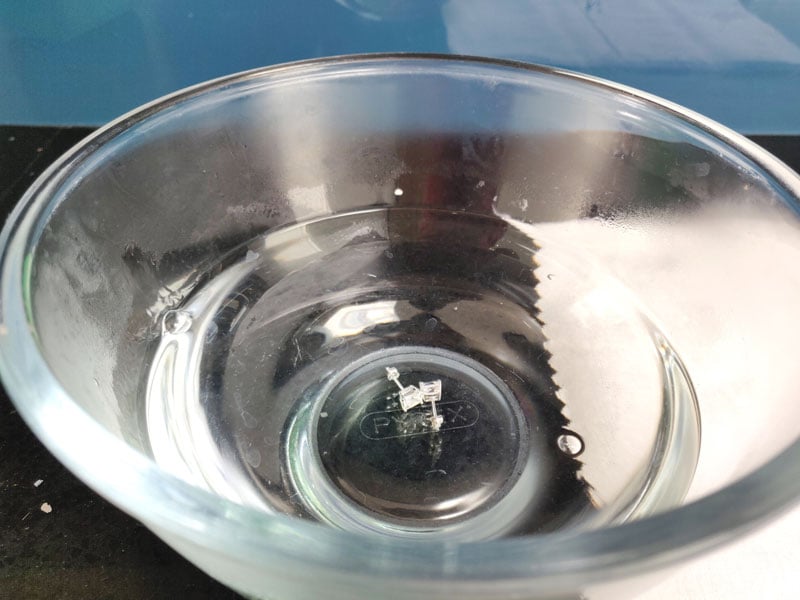 Warm Water for Cleaning Diamond Earrings