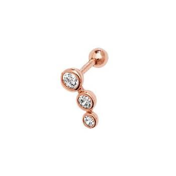 Rose Gold Cartilage Diamond Earrings